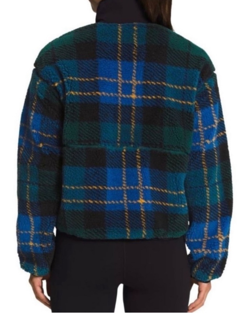 The Northface Extream Plaid Cropped Pullover size XL - Picture 3 of 6